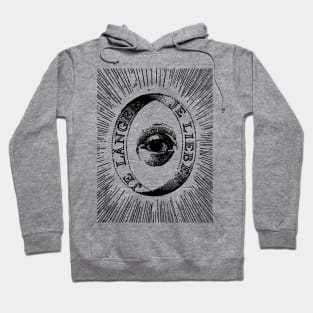 Black and White Alchemic Eye Illustration Hoodie